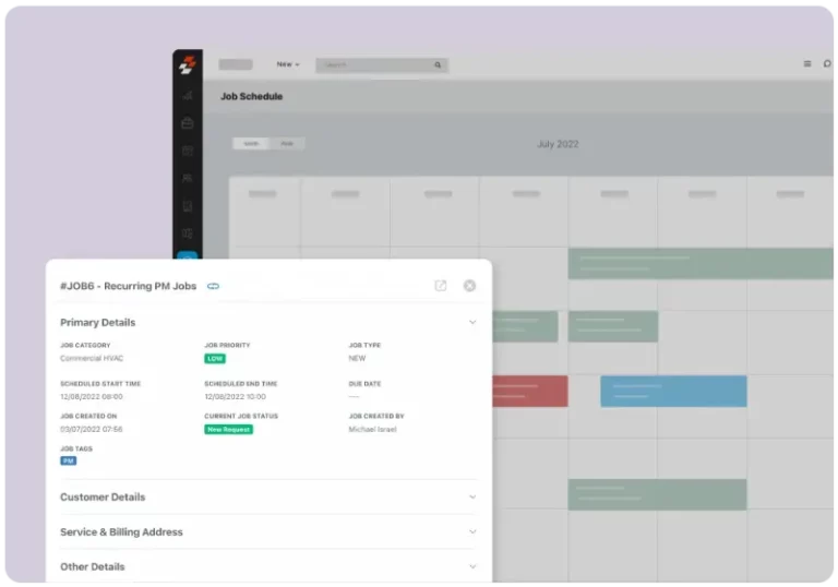Zuper mobile app on smartphone